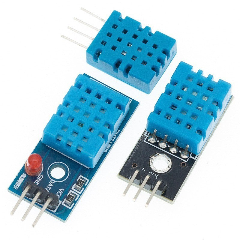 DHT11 DHT22 Digital Temperature and Humidity Sensor DHT11 module For Arduino RED BLACK BLUE  Original probe DHT22