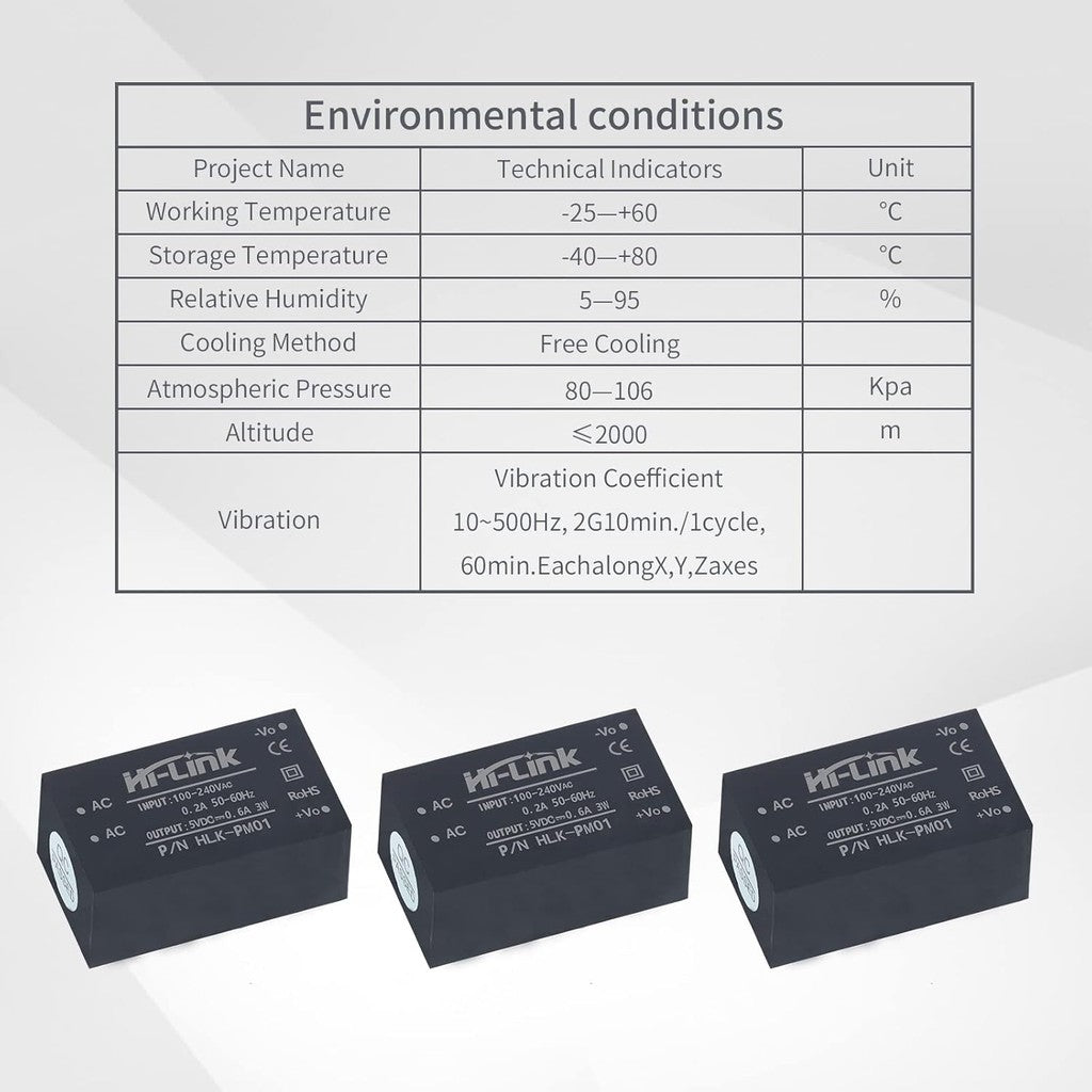 HI-Link AC-DC 220V to 12V Step-down Power Supply HLK-PM01/03/12/24 HLK-5M03/05/12 Mini Power Supply Module Intelligent Household Switch Power