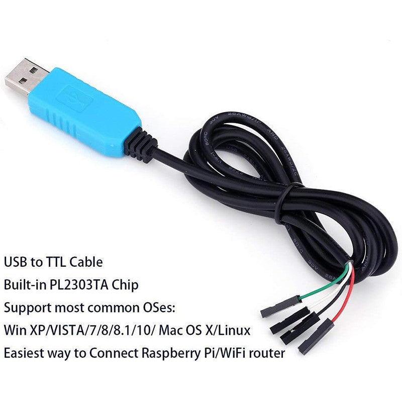 PL2303HX/PL2303TA USB To RS232 TTL Converter Adapter Module with Dust-proof Cover PL2303HX for arduino download cable