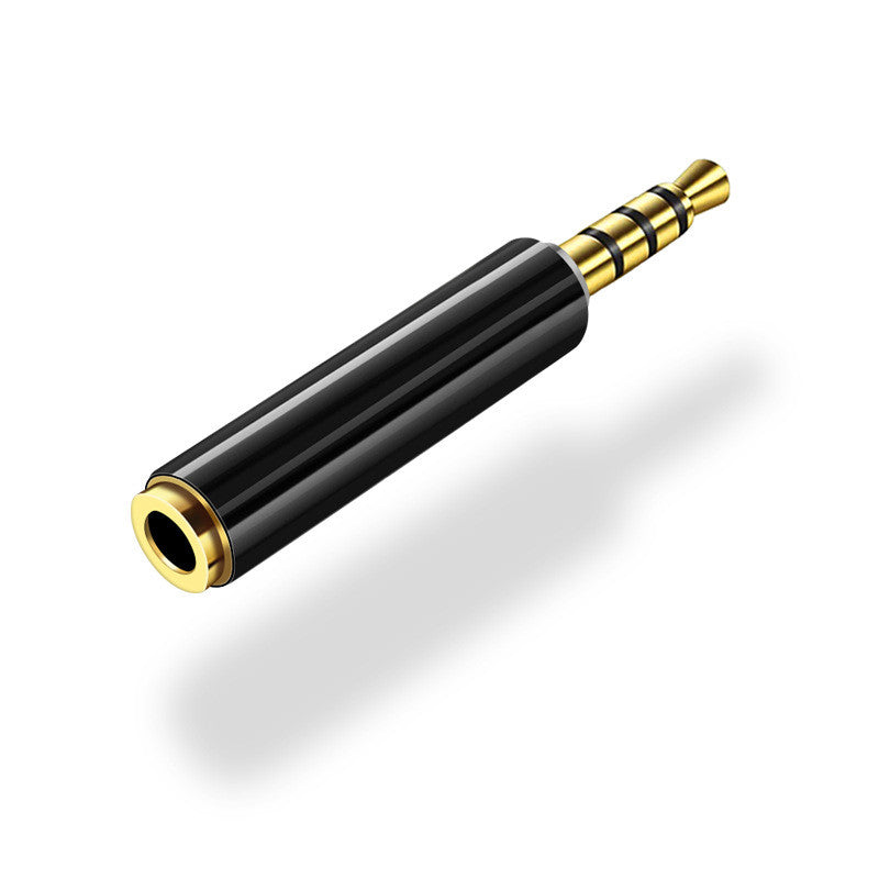 3.5mm 4-pole TRRS female to 3-pole TRS male audio adapter, suitable for computers and cameras