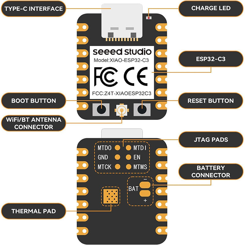 Original authentic Seeed Studio XIAO ESP32C3 xiao esp32 c3thumb WIFI development board