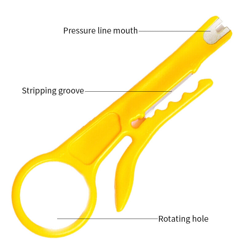 3PCS Mini Portable Wire Stripper Cutter Impact Punch Down Tool 110 Blade for Network Wire Cable