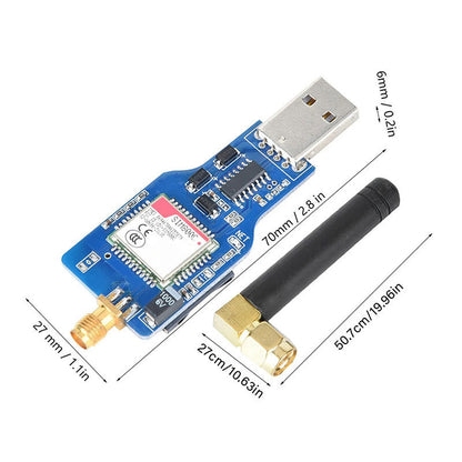 SIM800C USB to GSM Module Quad-band GSM GPRS Module for Bluetooth SMS Messaging With Antenna