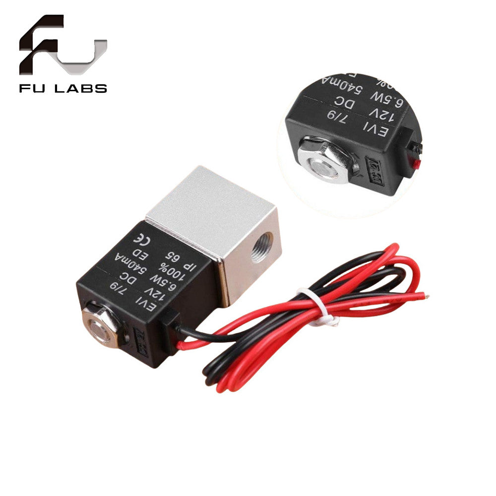 Solenoid Valve 1/4" 1/8" 2 Way Normally Closed Direct-Acting Pneumatic Valves For Water Air Gas Hot DC 12V 24V 110V 220V