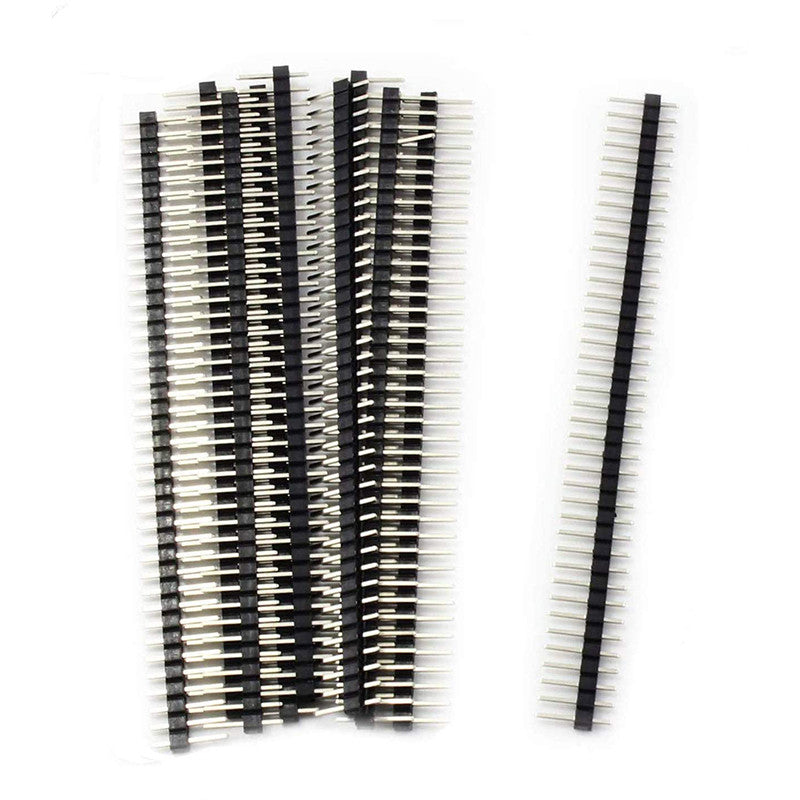 10PCS Header 40 Pin 1x40 Single Row Male 2.54 Breakable Pin Connector Strip For Arduino