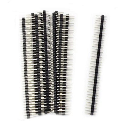 10PCS Header 40 Pin 1x40 Single Row Male 2.54 Breakable Pin Connector Strip For Arduino