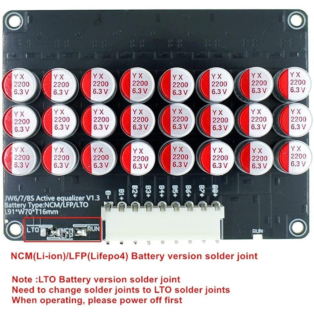 Active Balancer 12V 24V 48V 5A 3S 4S 8S 12S 13S 14S 16S Lifepo4 Lithium ion battery 32650 32700