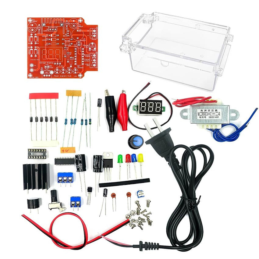 LM317 Adjustable Power Supply DIY Electronic Kit Regulated Voltage PCB Board 110V 220V 12V Stabilize