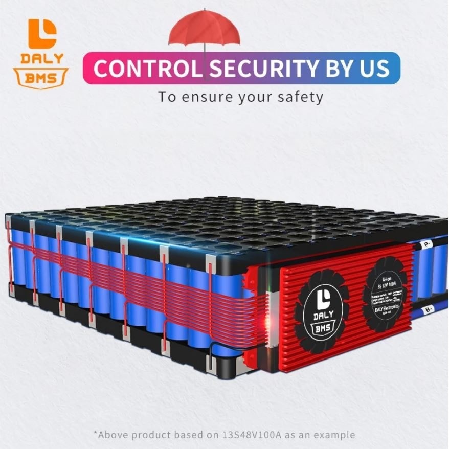Daly Power Central lifepo4 BMS 12v 24v 36v 48v 30a 60a 100a 4s 8s 12s 16s 3.2v Manufactured