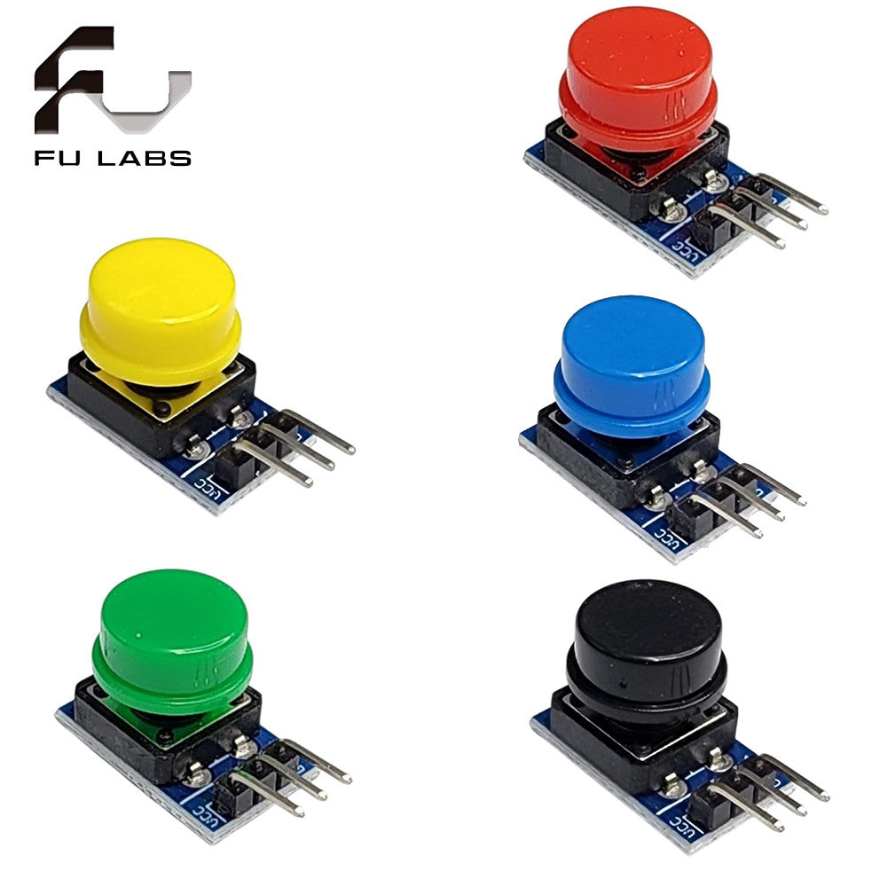 1PCS 12X12MM Big key module Big button module Light touch switch module with hat High level output f