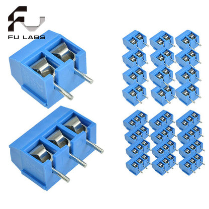 10Pcs KF301- 2P Screw 5.0mm Terminal Block 2 Pin 3 Pin Pcb Terminal Block Connector