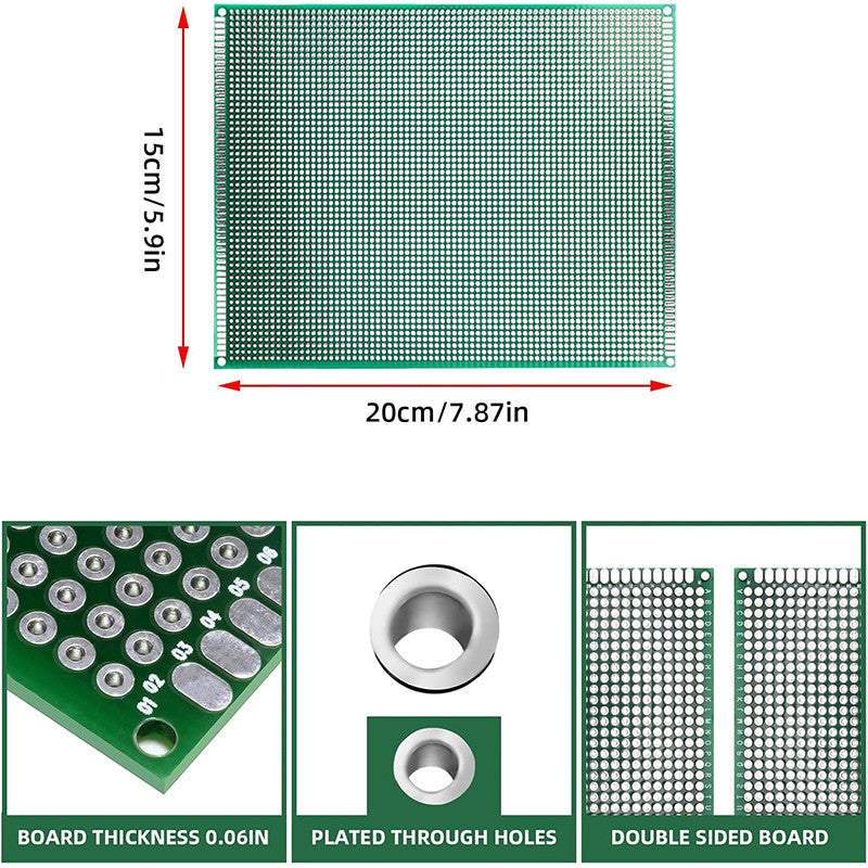 Pcb Board 15 * 20cm 18*30 Double-sided Solder Coating Universal Board Multifunctional Experimental Circuit Board