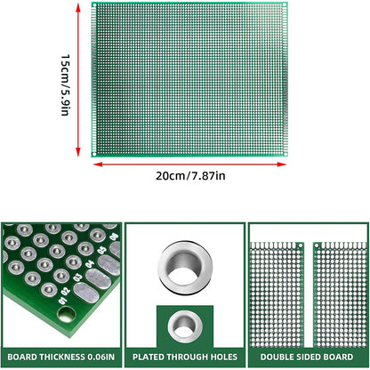 Pcb Board 15 * 20cm 18*30 Double-sided Solder Coating Universal Board Multifunctional Experimental Circuit Board