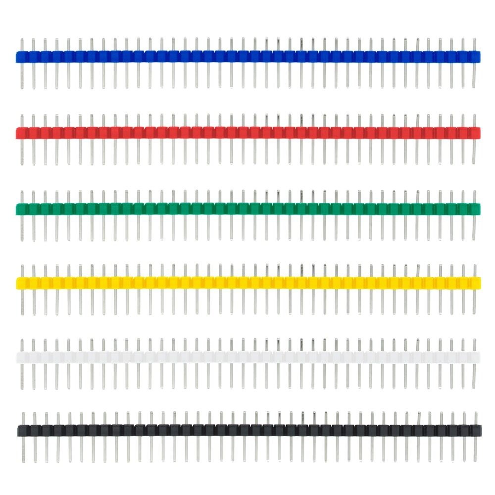 10PCS Header 40 Pin 1x40 Single Row Male 2.54 Breakable Pin Connector Strip For Arduino