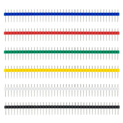 10PCS Header 40 Pin 1x40 Single Row Male 2.54 Breakable Pin Connector Strip For Arduino