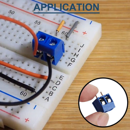 10Pcs KF301- 2P Screw 5.0mm Terminal Block 2 Pin 3 Pin Pcb Terminal Block Connector