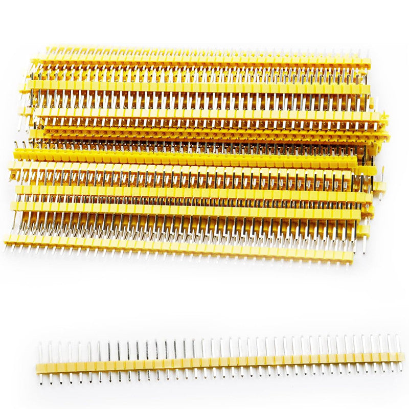 10PCS Header 40 Pin 1x40 Single Row Male 2.54 Breakable Pin Connector Strip For Arduino