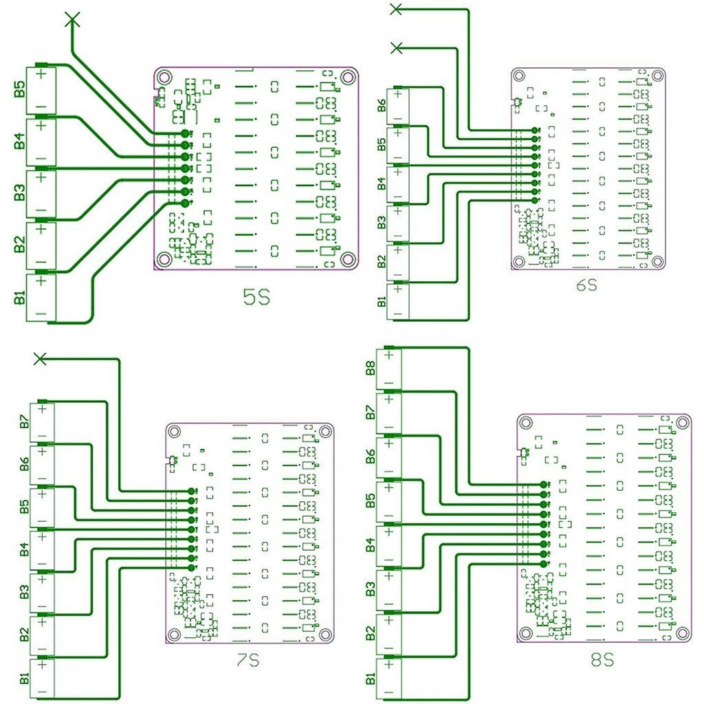 Active Balancer 12V 24V 48V 5A 3S 4S 8S 12S 13S 14S 16S Lifepo4 Lithium ion battery 32650 32700