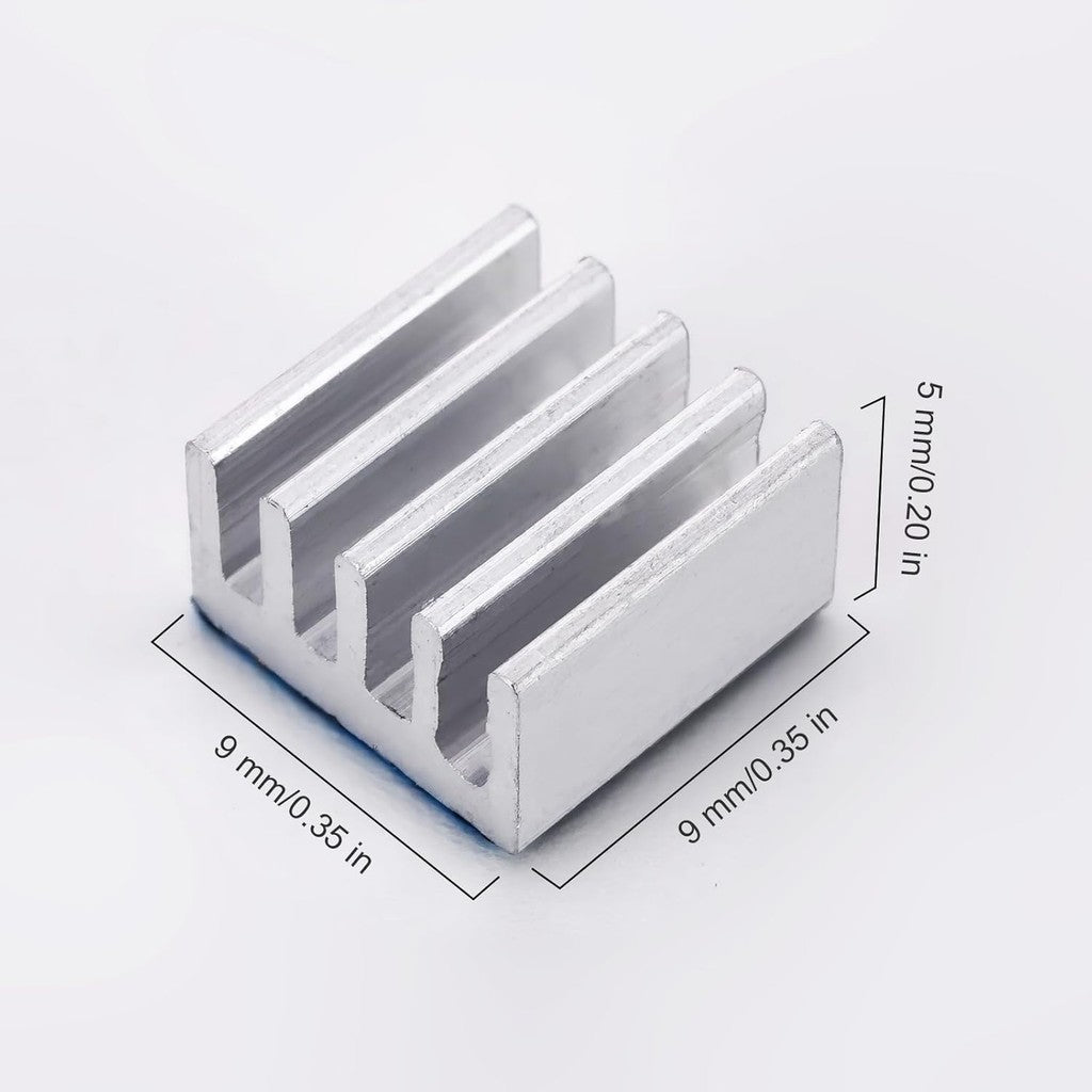 9x9x5 Aluminum Heat Heat Block Cooling Heatsink 9mm 5mm for A4988