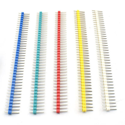 10PCS Header 40 Pin 1x40 Single Row Male 2.54 Breakable Pin Connector Strip For Arduino