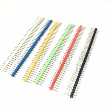 10PCS Header 40 Pin 1x40 Single Row Male 2.54 Breakable Pin Connector Strip For Arduino