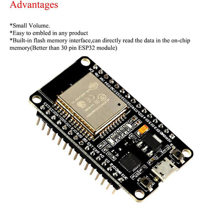 ESP32 Development Board WiFi+Bluetooth Ultra-Low Power Consumption Dual Core ESP-32 ESP-32S ESP 32 Similar ESP8266