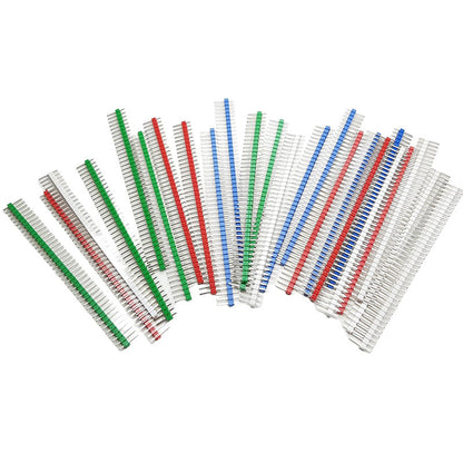 10PCS Header 40 Pin 1x40 Single Row Male 2.54 Breakable Pin Connector Strip For Arduino