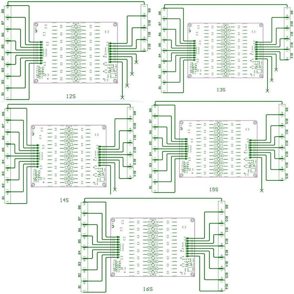 Active Balancer 12V 24V 48V 5A 3S 4S 8S 12S 13S 14S 16S Lifepo4 Lithium ion battery 32650 32700
