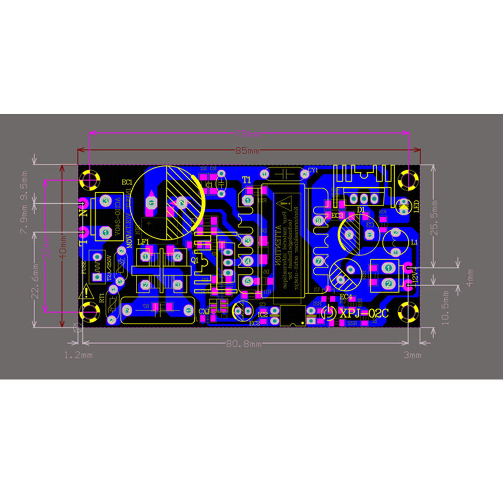 AC-DC 12V 1.5A 5V 2A  12V3A Switching Power Supply Module Adapter Bare Circuit 100-265V to 12V 5V 24V Board Regulator