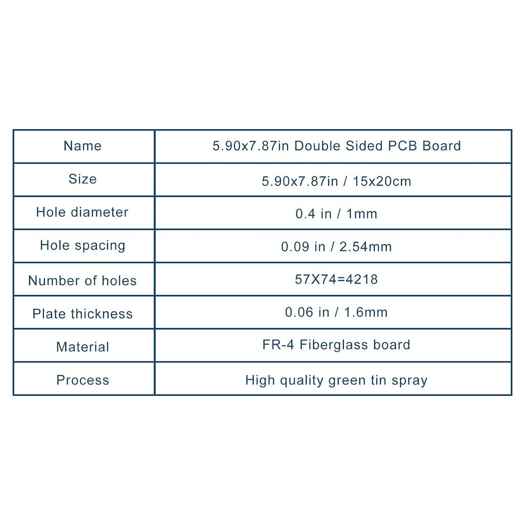 Pcb Board 15 * 20cm 18*30 Double-sided Solder Coating Universal Board Multifunctional Experimental Circuit Board