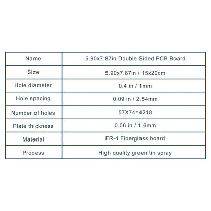 Pcb Board 15 * 20cm 18*30 Double-sided Solder Coating Universal Board Multifunctional Experimental Circuit Board