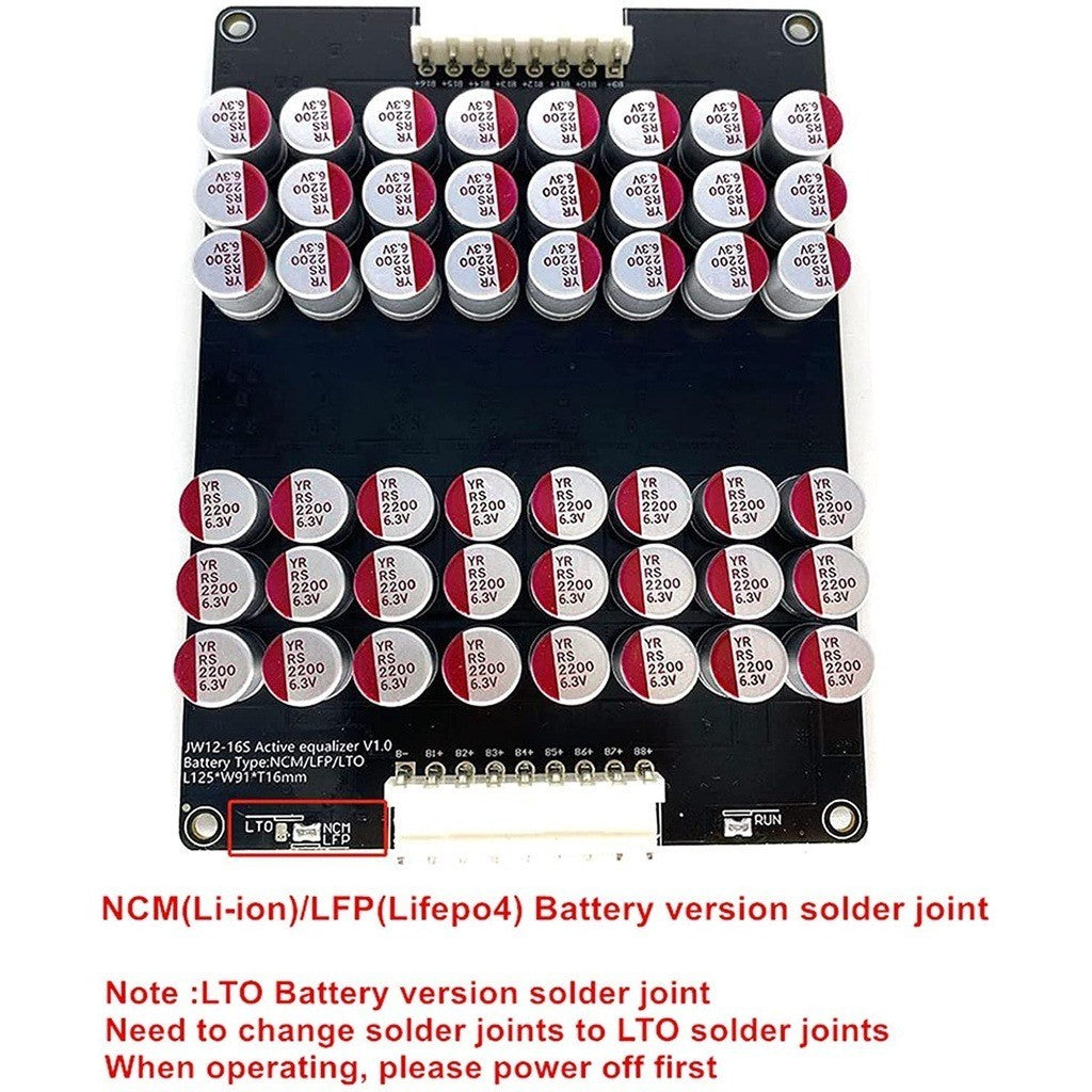 Active Balancer 12V 24V 48V 5A 3S 4S 8S 12S 13S 14S 16S Lifepo4 Lithium ion battery 32650 32700
