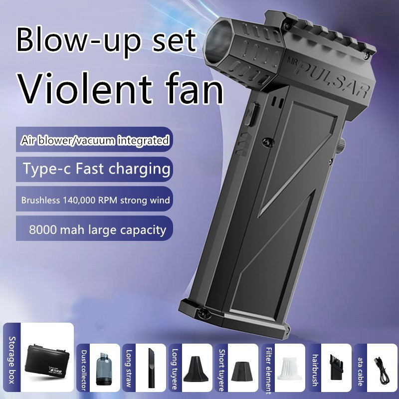 Turbo Jet Fan x3 Pro Violent Fan 140000 rpm Powerful Blower Vacuum Cleaner Type-C Charging Turbo Charging