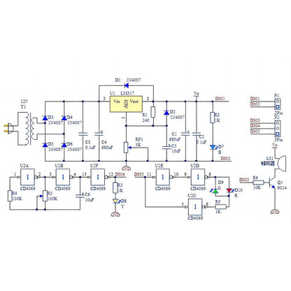 LM317 Adjustable Power Supply DIY Electronic Kit Regulated Voltage PCB Board 110V 220V 12V Stabilize