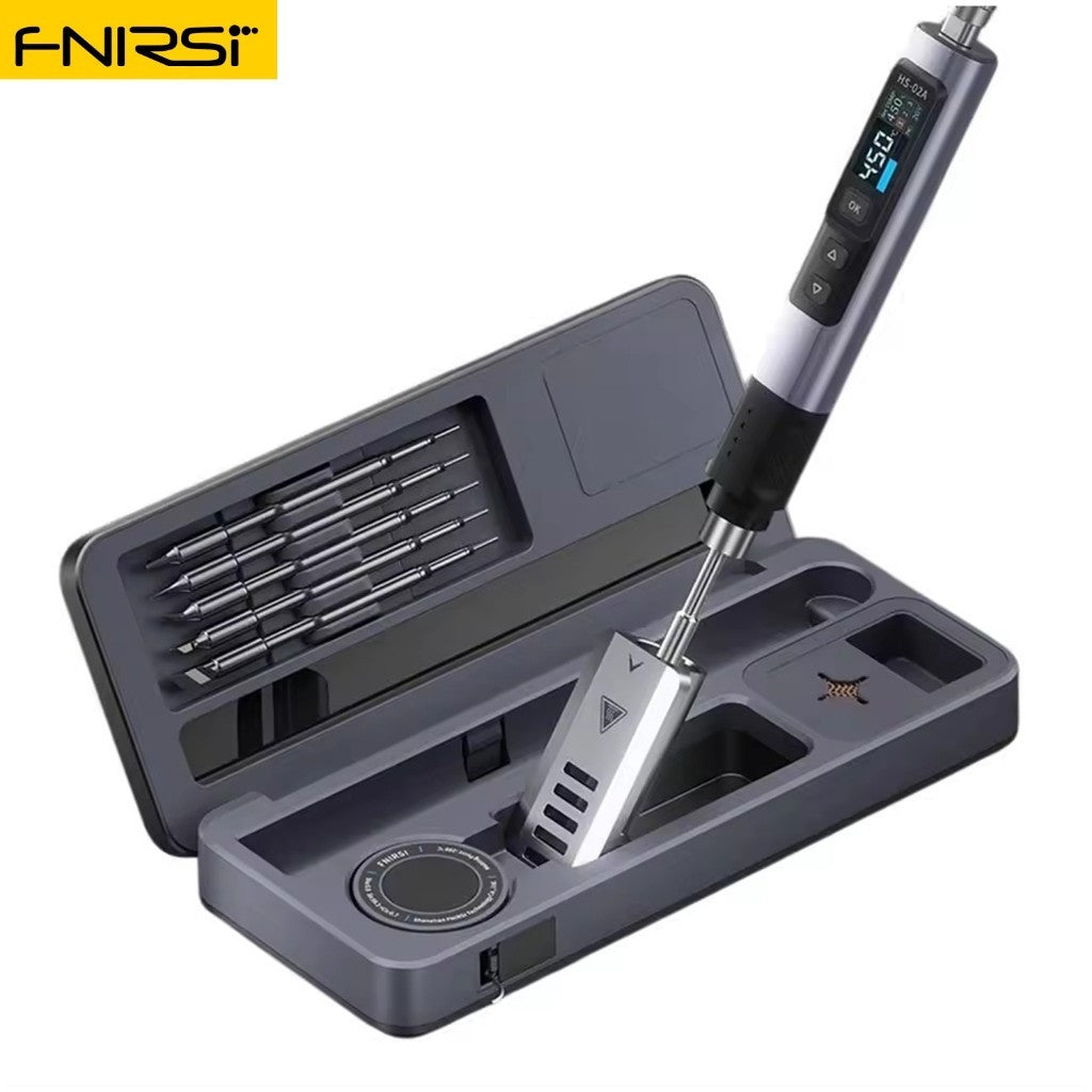 FNIRSI Smart Soldering iron HS-02A/B Mobile Workbench Storage box Soldering iron set 25X10CM from Manila