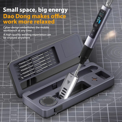 FNIRSI Smart Soldering iron HS-02A/B Mobile Workbench Storage box Soldering iron set 25X10CM from Manila