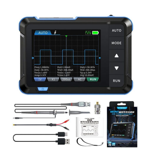 FNIRSI DSO153 Digital Portable Oscilloscope Signal Generator 2in1 1MHz Bandwidth 5MSa/s Sampling Rate Electronics Repair Tools 15X9CM