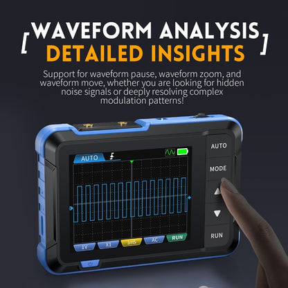 FNIRSI DSO153 Digital Portable Oscilloscope Signal Generator 2in1 1MHz Bandwidth 5MSa/s Sampling Rate Electronics Repair Tools 15X9CM