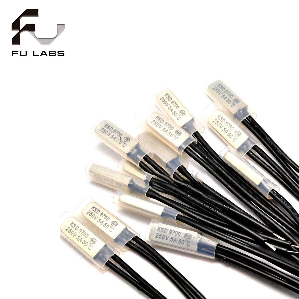 KSD9700 5A250V 40~100 Degree Celsius (N.O.) Normally Open Normally Close Bimetal Disc Temperature Switch Thermostat Thermal Protector Bracket 5A 250V