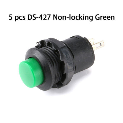 5Pcs Tombol Push Button On Off Switch Saklar Momentary 3A /125Vac 1.5A/250Vac  Ds-428
