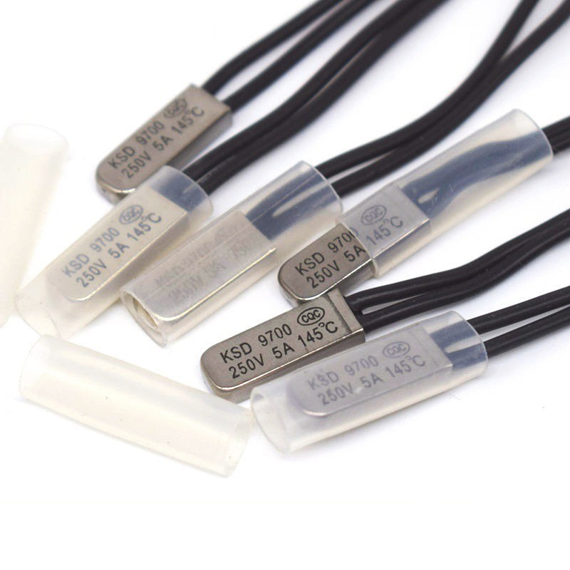 KSD9700 5A250V 40~100 Degree Celsius (N.O.) Normally Open Normally Close Bimetal Disc Temperature Switch Thermostat Thermal Protector Bracket 5A 250V