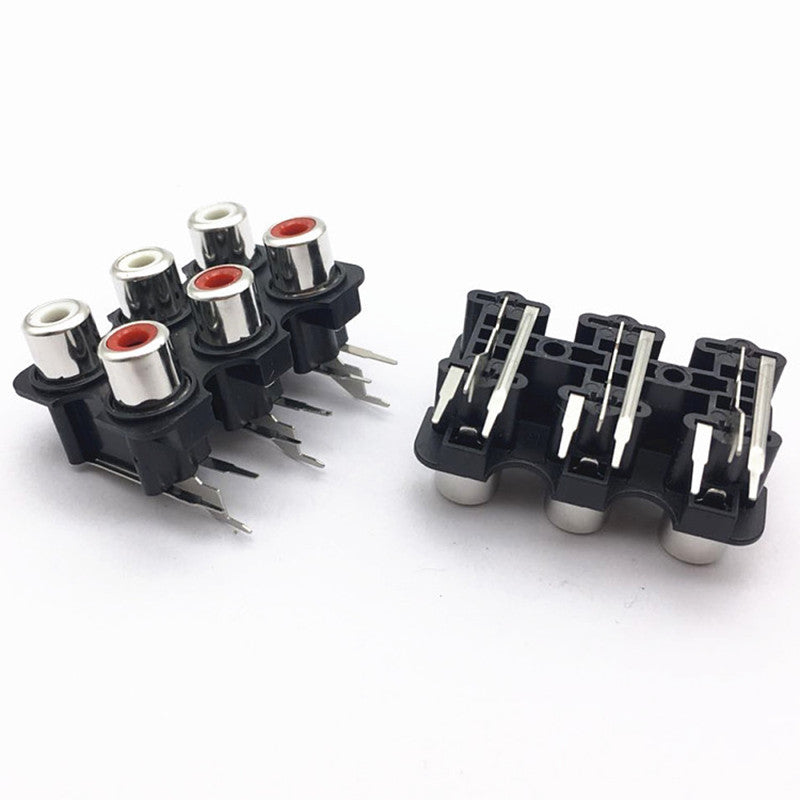 Rca jack pcb type heavy duty 2/4/6p