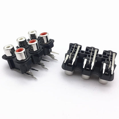 Rca jack pcb type heavy duty 2/4/6p