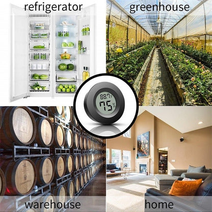 1pcs 2 In 1 Thermometer Hygrometer Celsius Fahrenheit Mini LCD Digital Temperature Humidity Meter Detector Thermograph Indoor Room Instrument