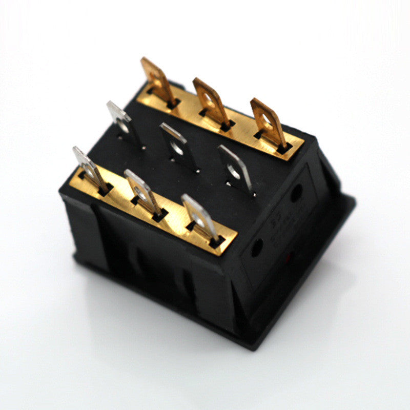 1pcs KCD3 9Pin Red 16A/250V AC Light Boat Car Rocker Switch KCD3 Triple Light Switch Button KCD3-303 On-Off