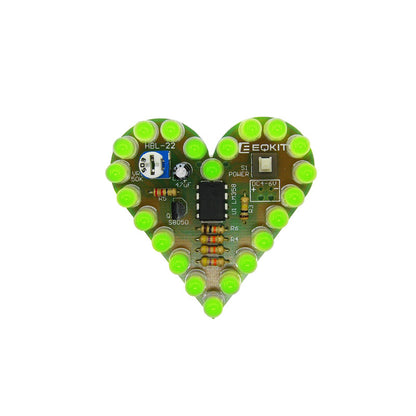 1pcs DIY Kit Heart Shape Breathing Lamp Kit DC 4 V-6 V Breathing LED Suite Red White Blue Green DIY Electronic Production for Learning