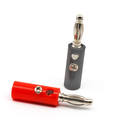 Fulabs 10pcs Banana Plug Red+Black 4mm Audio Speaker Wire Cable Screw Type Banana Connector