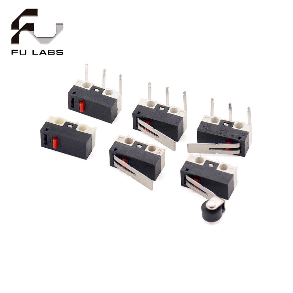 Micro Switch Mouse Button Tact Switch Without Handle/ with Handle/ with Handle Roller Micro Switch 1A 125V AC 3Pins