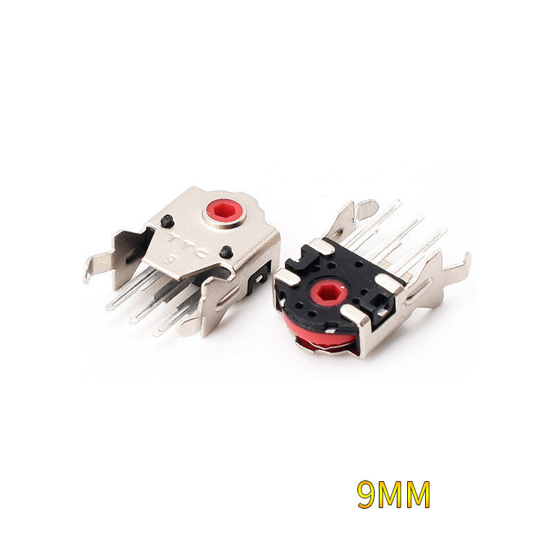 2pcs Rotary Mouse Scroll Wheel Encoder with 1.74 mm hole mark,20-40g force for PC Mouse 7mm 9mm 10mm 11mm