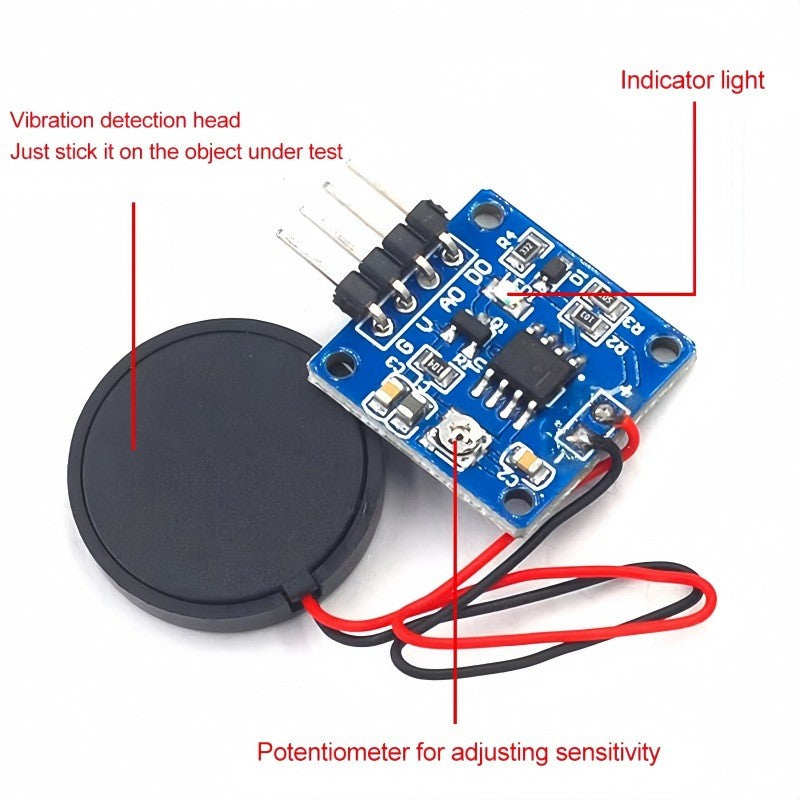 1pcs Piezoelectric shock tap sensor Vibration switch module piezoelectric sheet percussion for Arduino 51 UNO MEGA2560 r3 DIY Kit